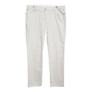 Lauren Ralph Lauren Women’s PLUS SZ 18/20 White Denim Jeans Straight Leg Stretch